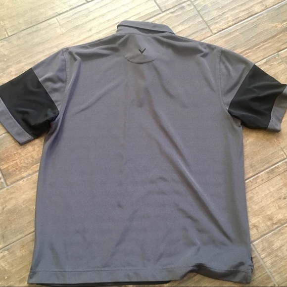 Callaway XL Golf Shirt. Dark Gray & Black - Picture 4 of 4